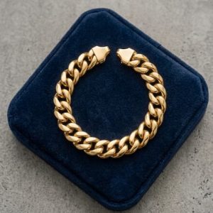 Pulsera de Cadena de Declaración Cuban Heavy